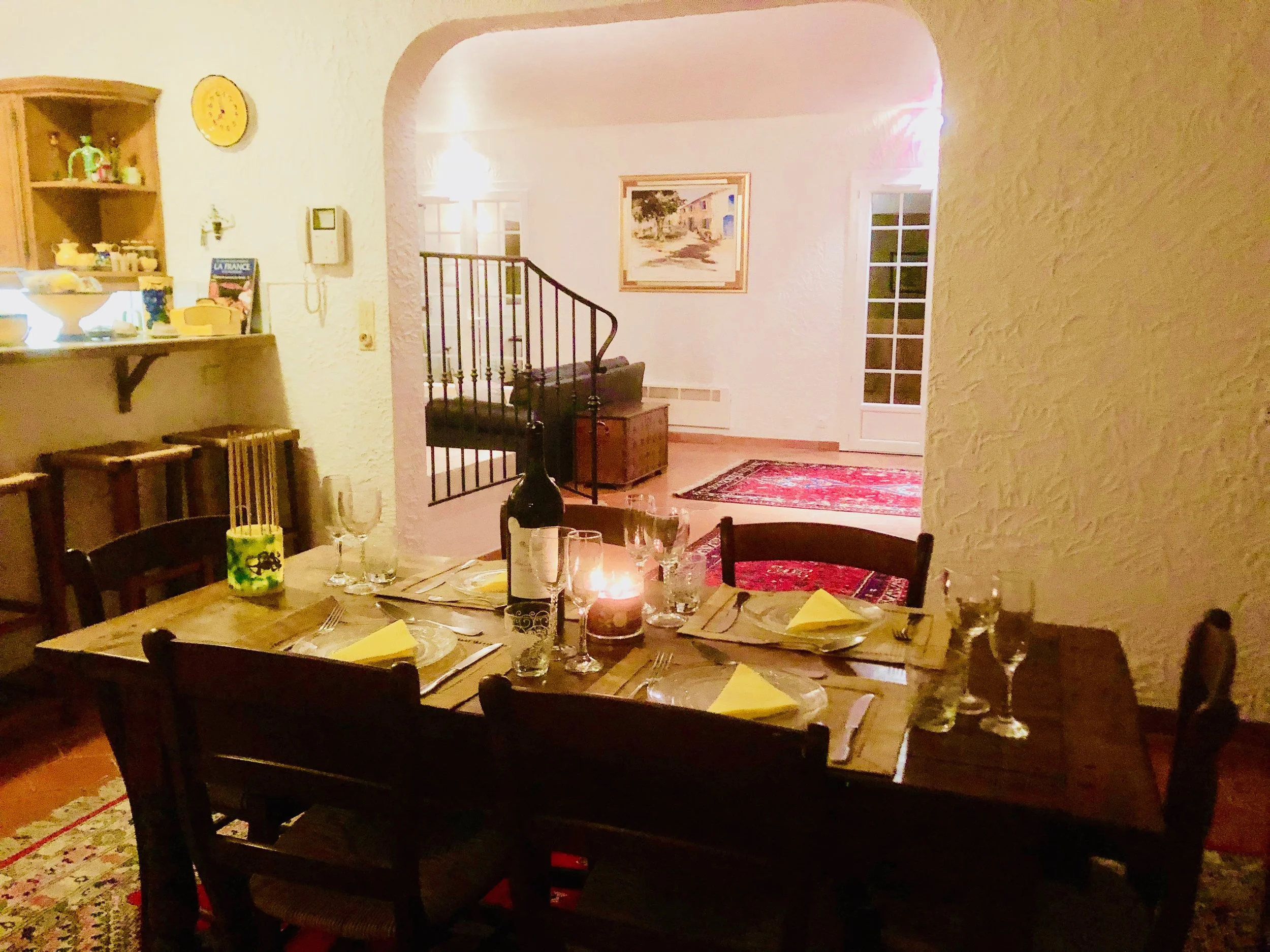 villa soleil rose | dining room