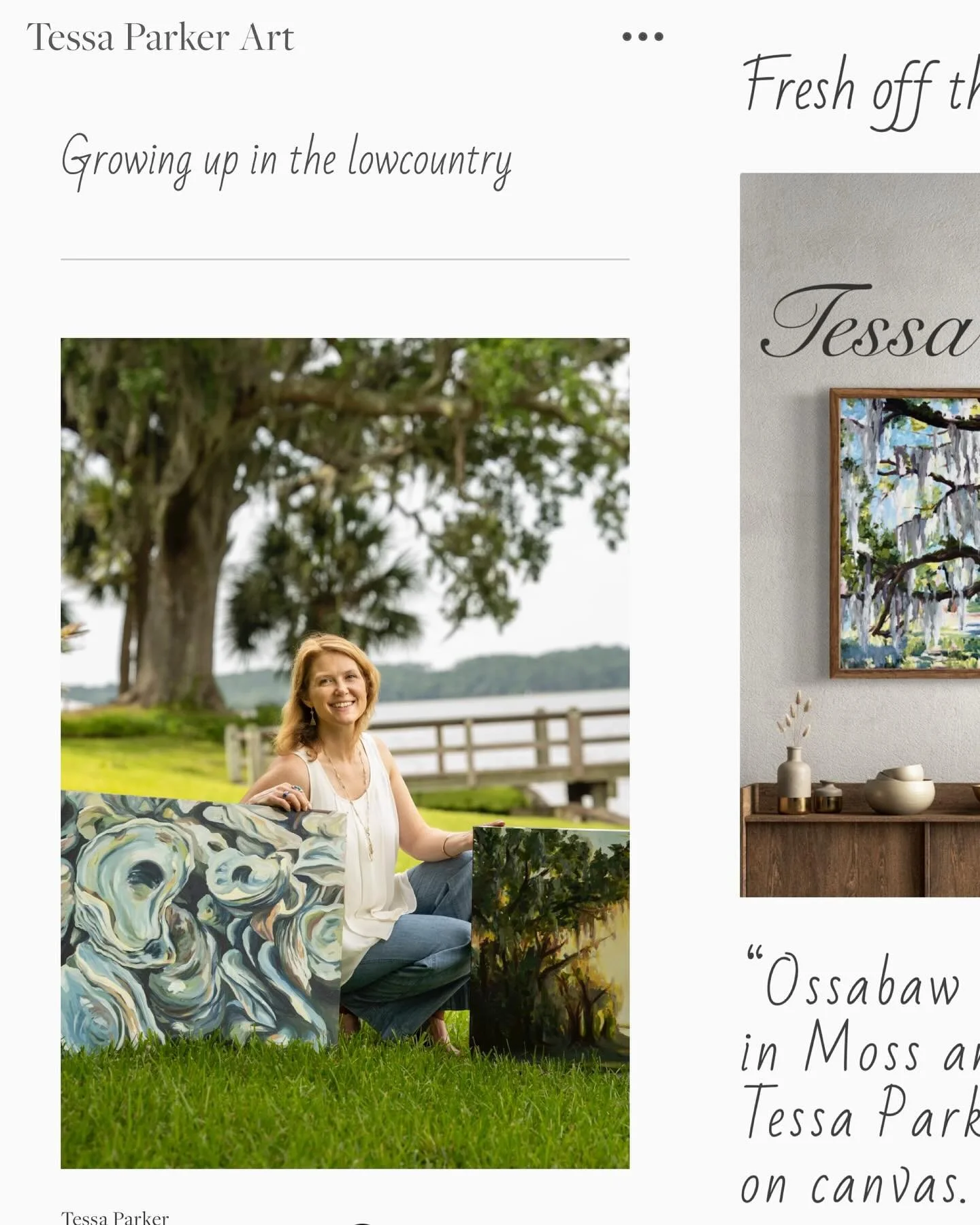Freshening up my website&hellip; feels good to update it with some new paintings. Check it out!
tessaparkerart.com
 I like the design options and user friendly interface with Squarespace, but I can&rsquo;t figure out how to turn off the shopping cart