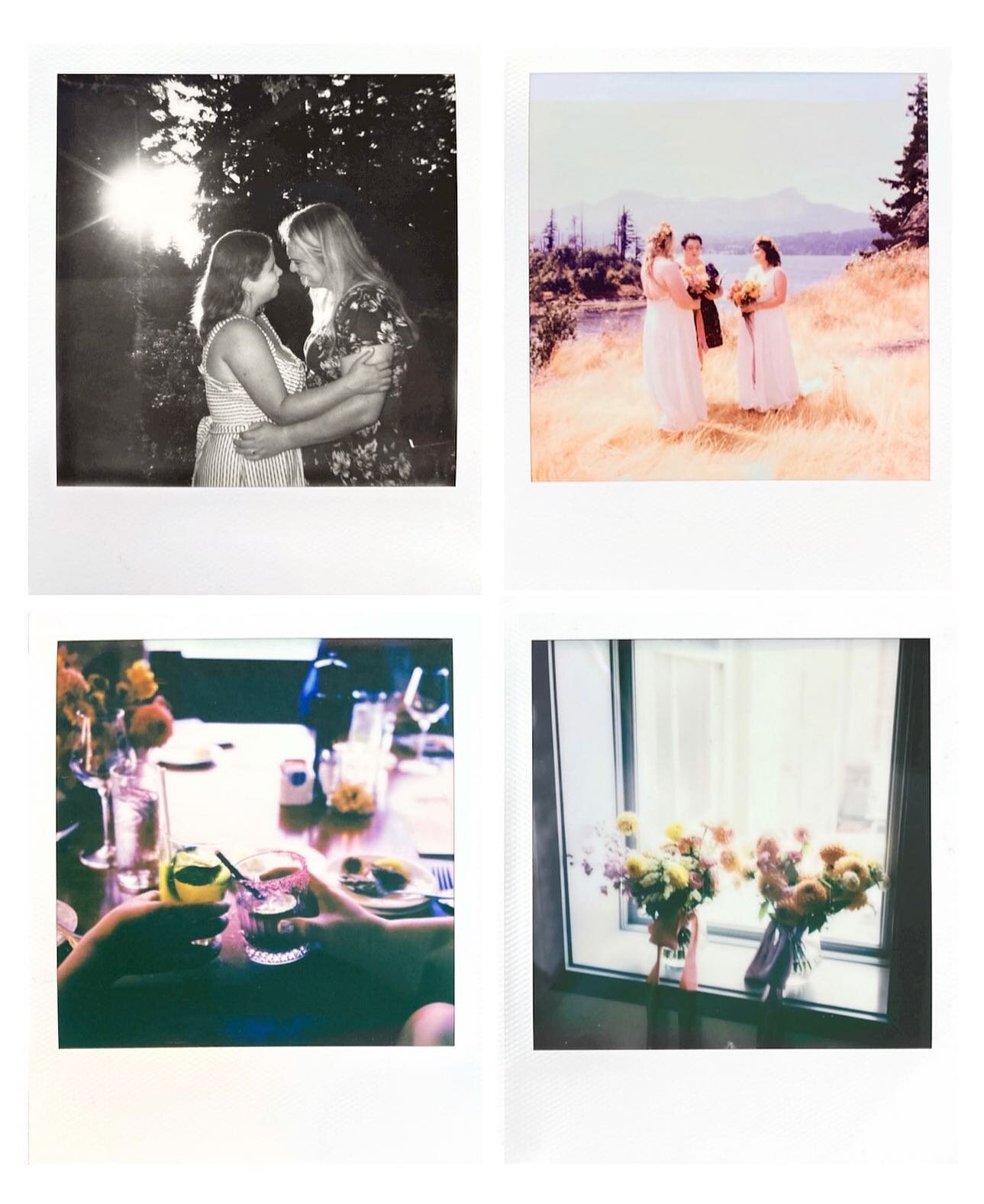 Maggie and Gemma&rsquo;s elopement day on Polaroid. 💓

#polaroidweddingphotos #polaroidsx70 #polaroidonestepcloseup #vintagepolaroid #polaroidonestep #columbiagorgeelopement #portlandelopement #lgbtq🌈