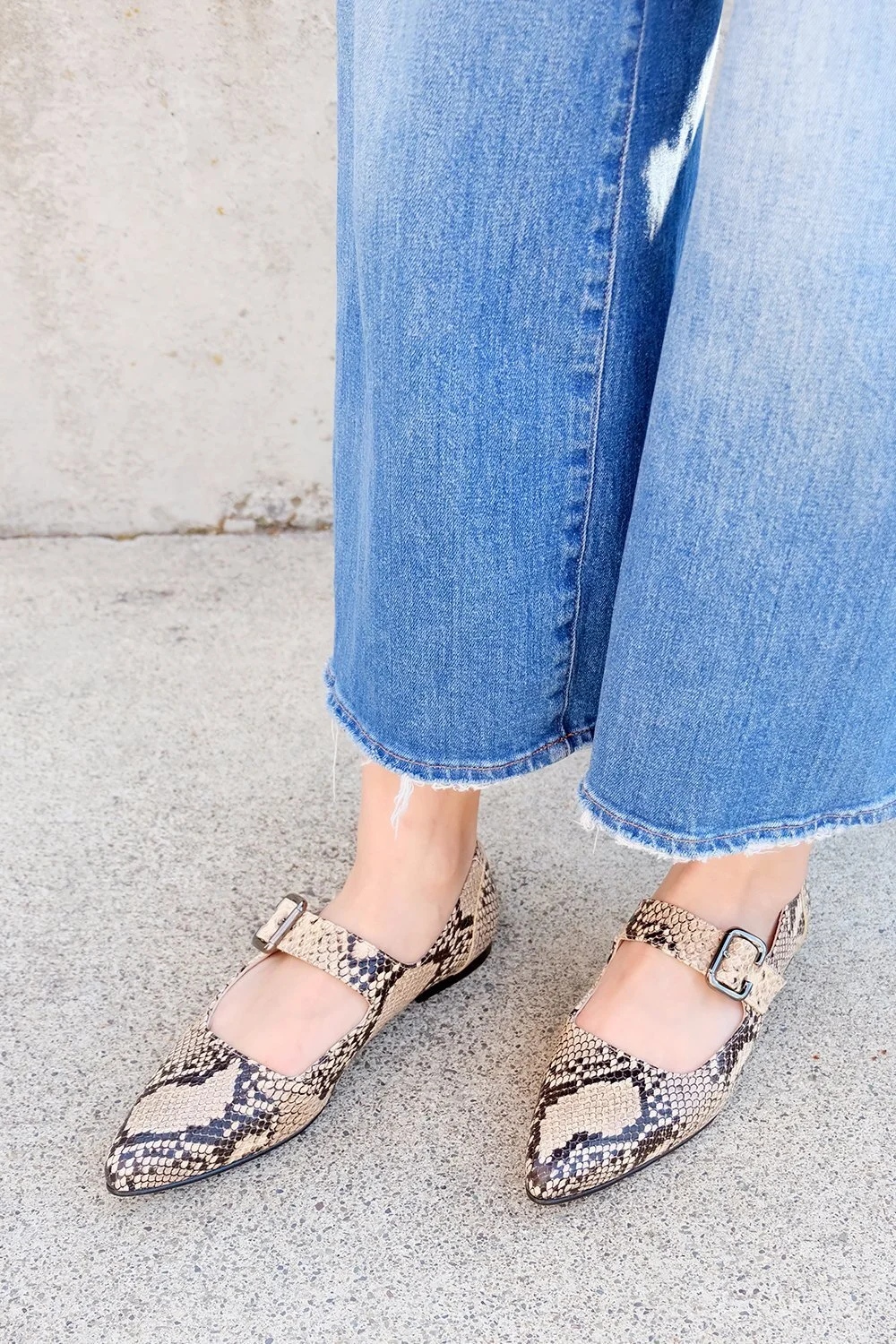 freda salvador snakeskin boot