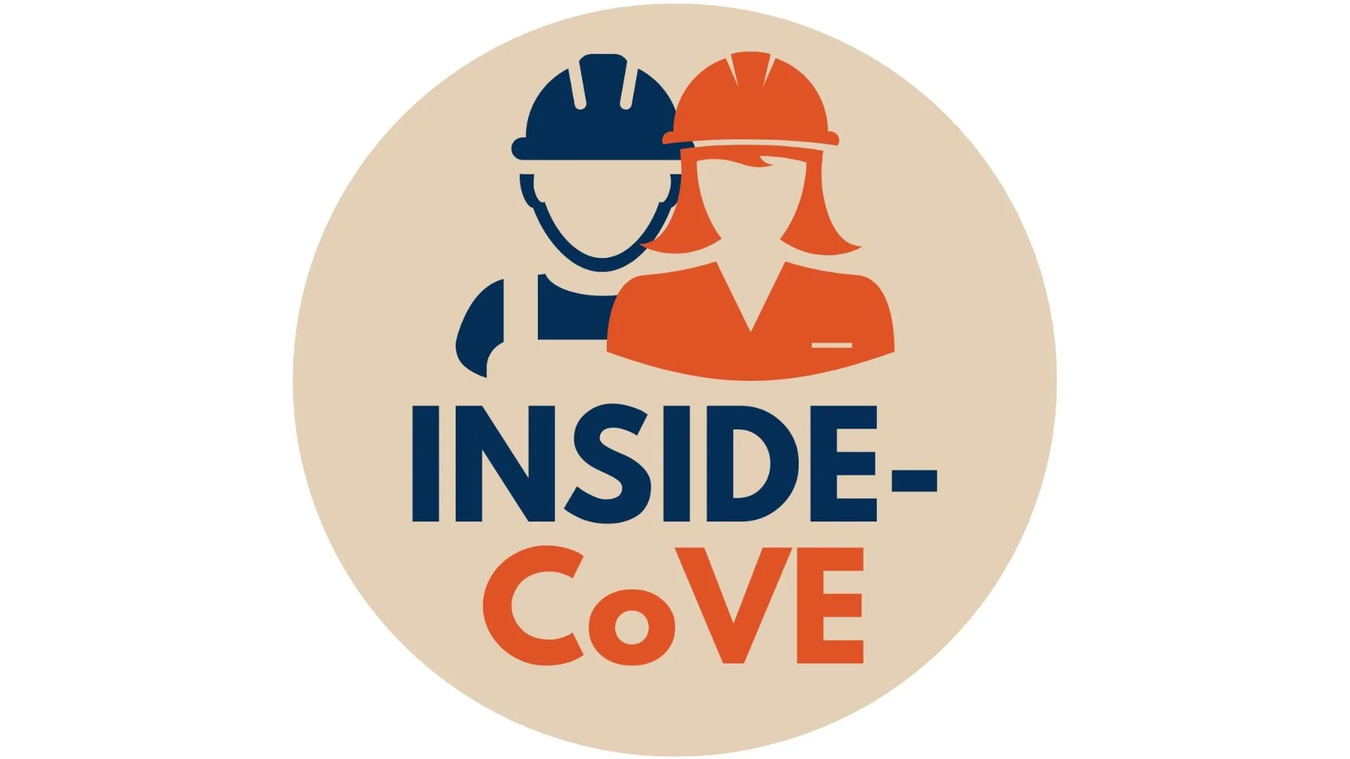INSIDE-CoVE logo showing two stylized construction worker figures wearing hard hats above the text “INSIDE‑CoVE.”