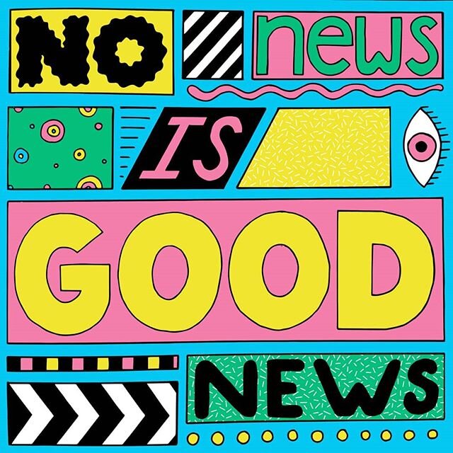 Heres my entry to the @_unsigned__  competition with the theme 'Good News' ⭐
&deg;
&deg;
&deg;
#illustration #unsigned #goodnews #norwich #gallery #colour #drawing #pattern #typography #handlettering