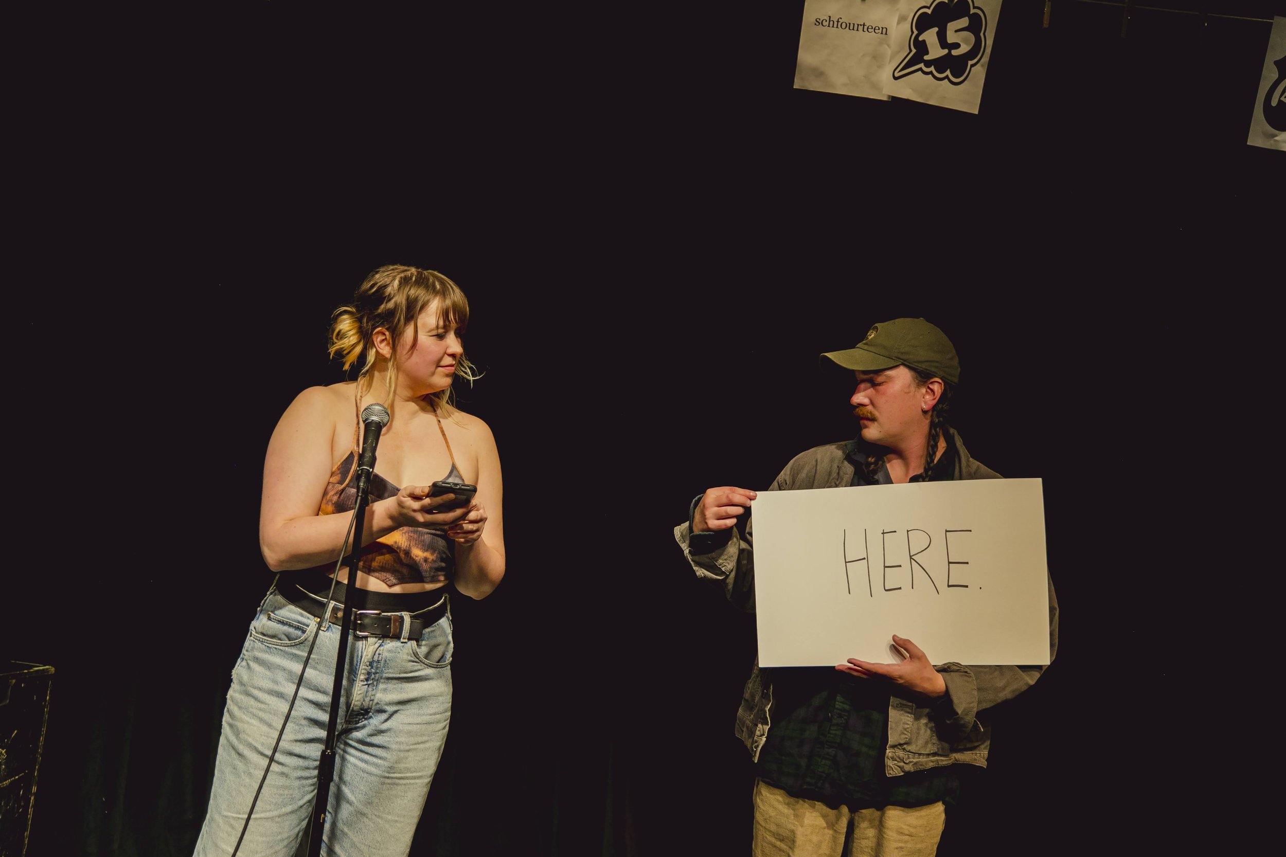 Amy Langer and Willie Caldwell in "sounds I like"