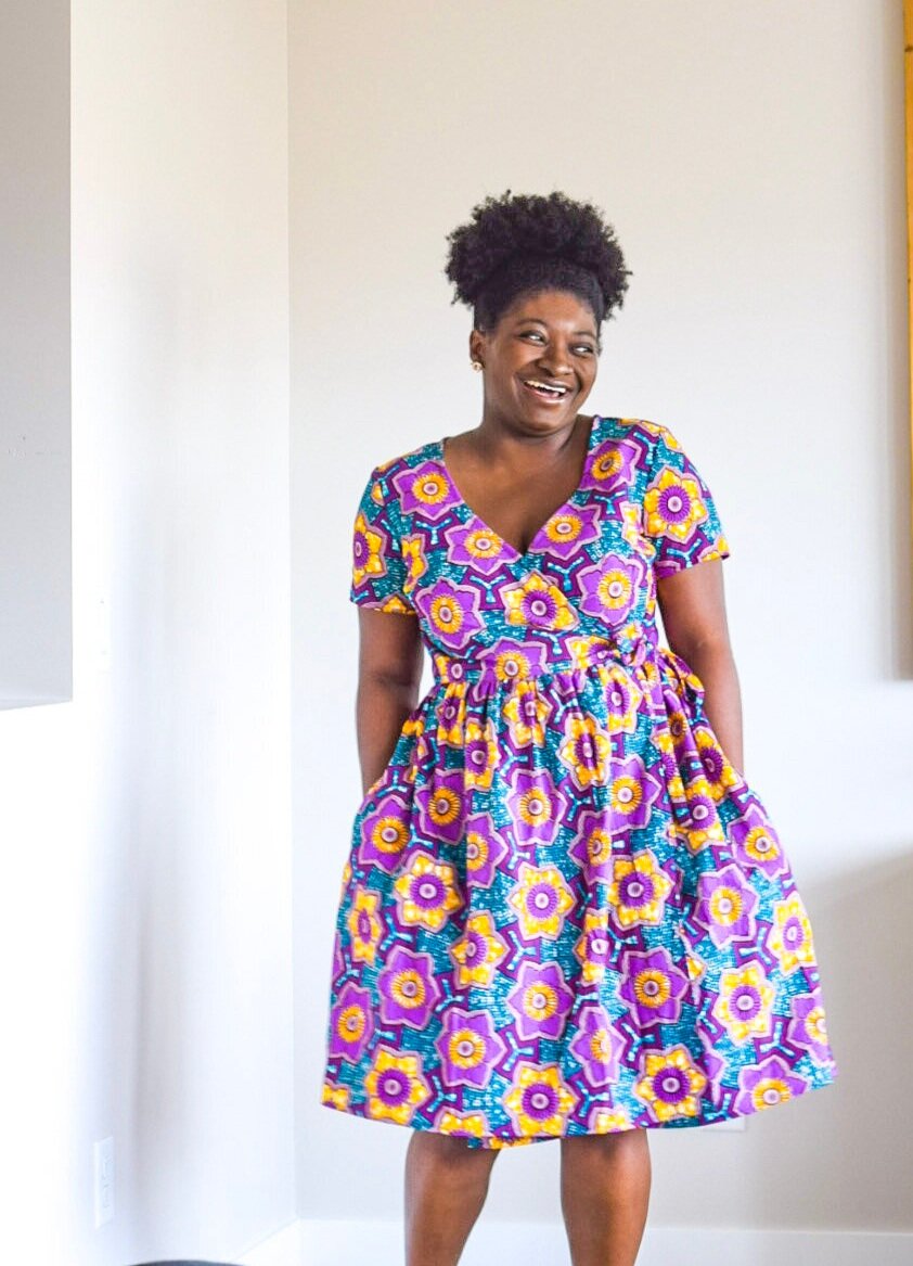 African Print Hannah Wrap Dress — The Ravel Out