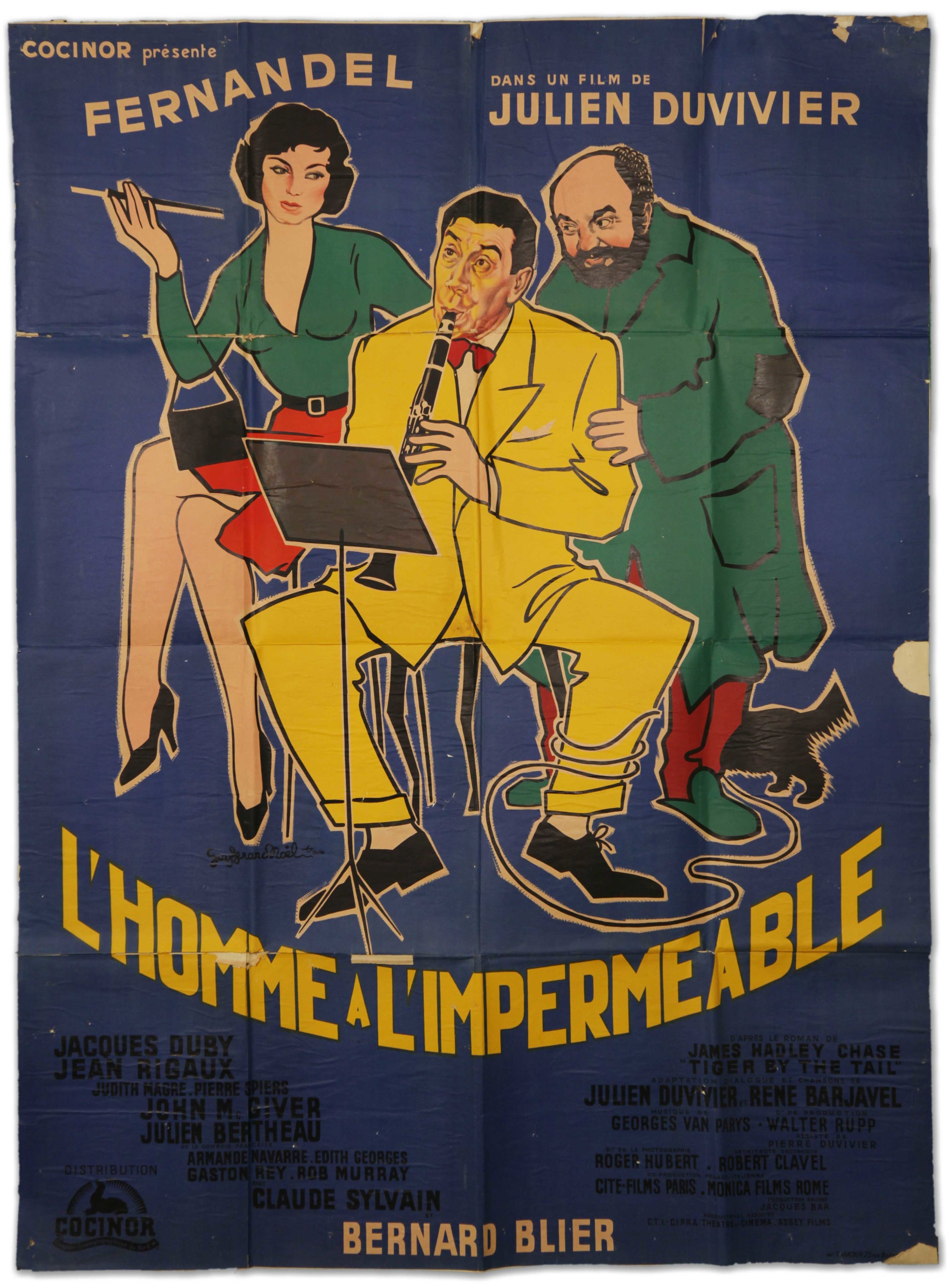 Fernandel in "L'Homme A L'Impermeable ( (1957)