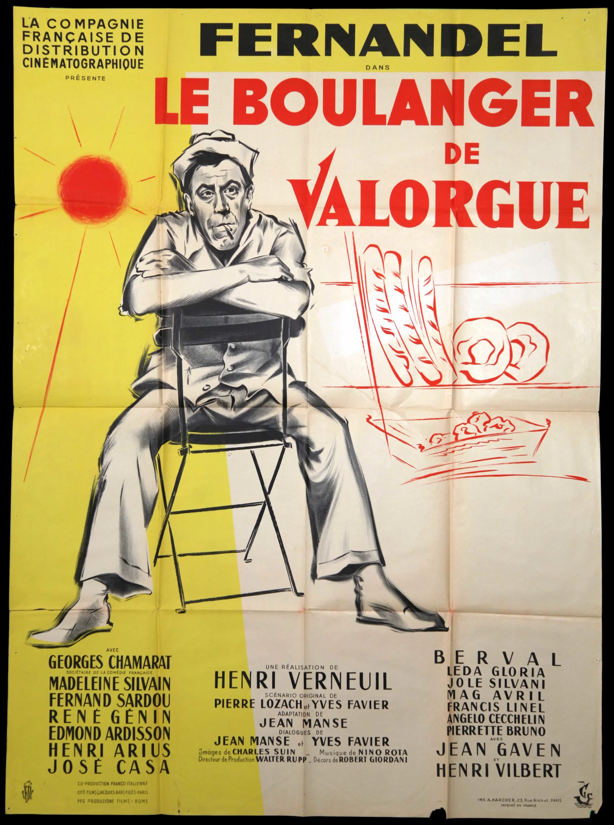 Fernadel in "Le Boulanger De Valorue" (1953)