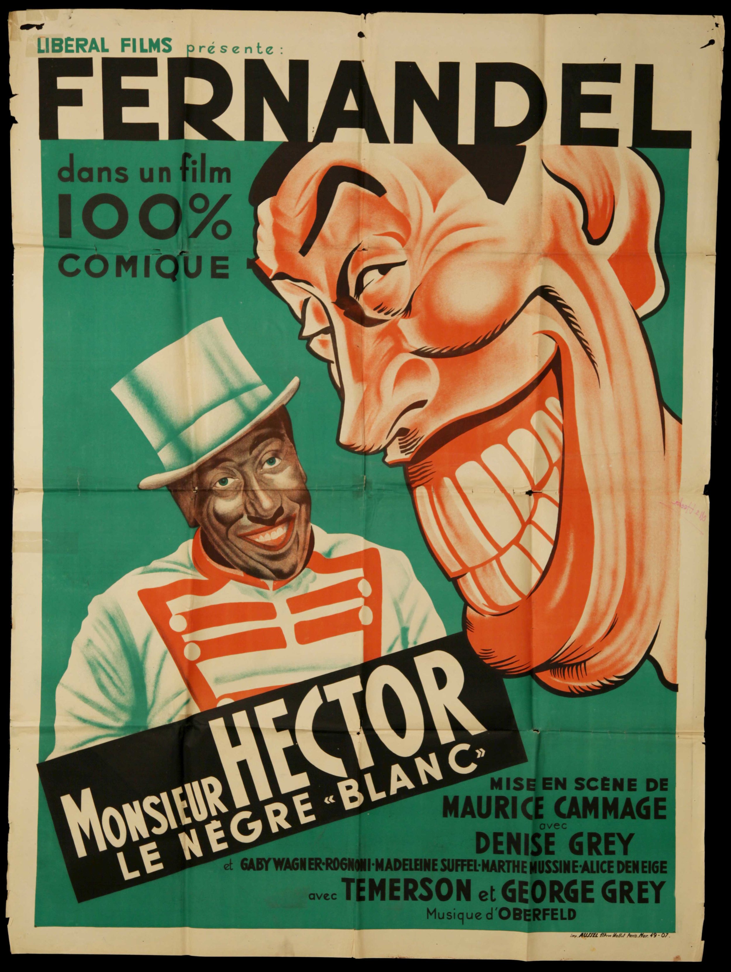 Fernadel in "Monsieur Hector Le Negre Blanc" (1940)