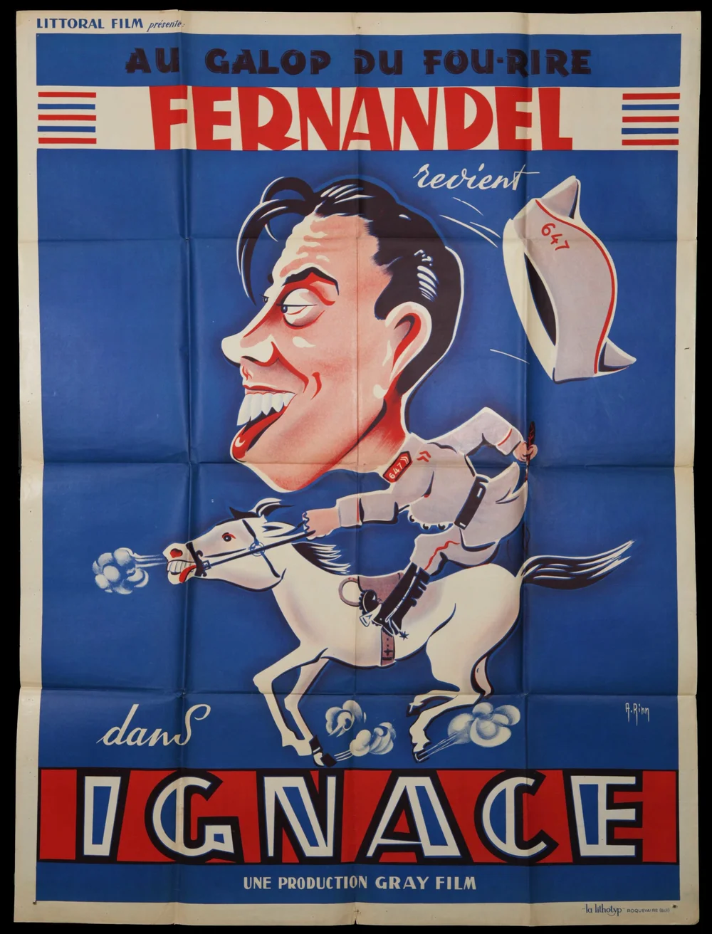 Poster de Fernandel - Achat / Vente