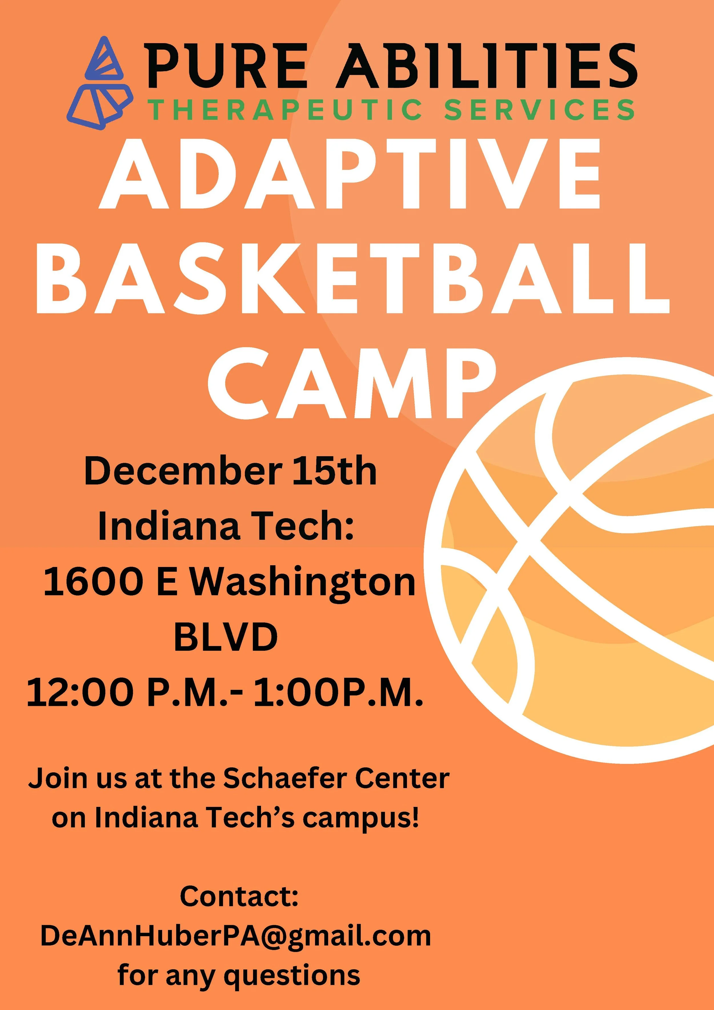 PA x Indiana Tech Adaptive Basketball Camp