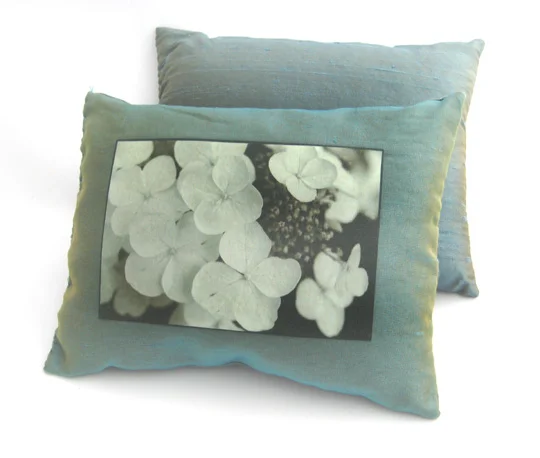 Mermaid Blue Hydrangea Dream Pillow