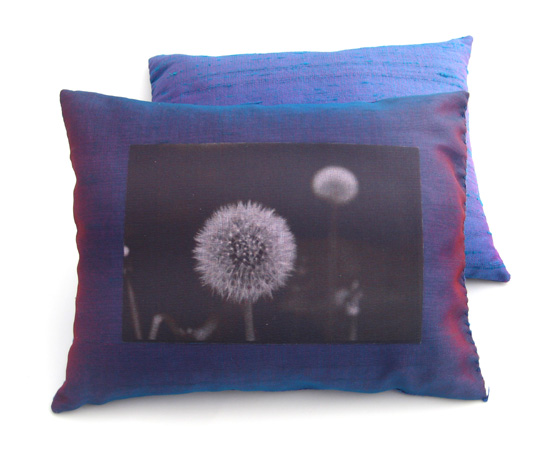 Blue Dandelion Dream Pillow