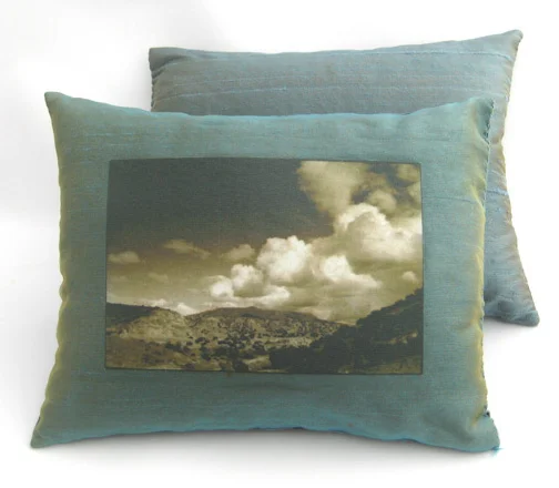 Mermaid Blue Clouds Dream Pillow