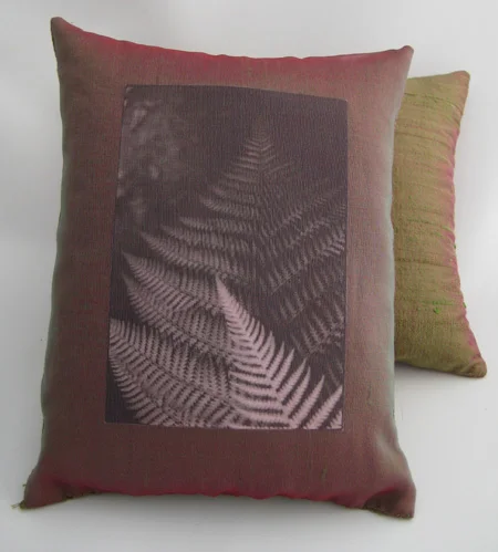 Green Pink Fern Dream Pillow