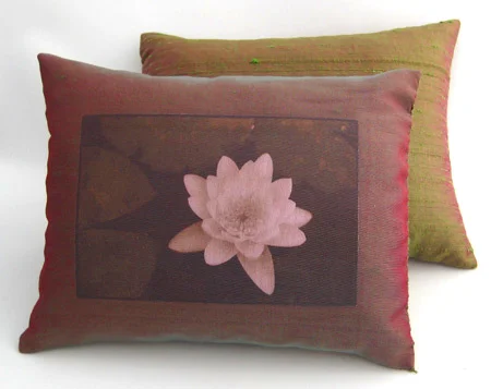 Green Pink Lotus Dream Pillow