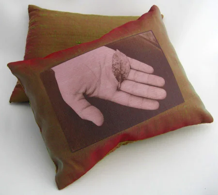 Green Pink Hand Dream Pillow