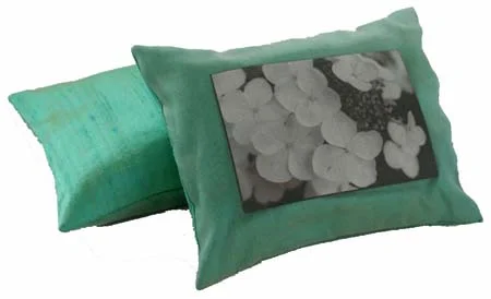 Aqua Hydrangea Dream Pillow