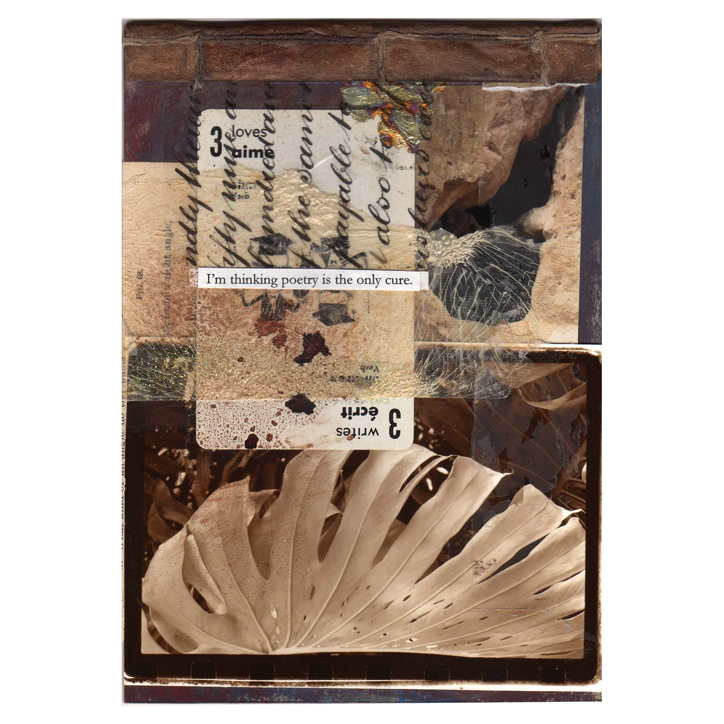 Poetry is the Only Cure - Card