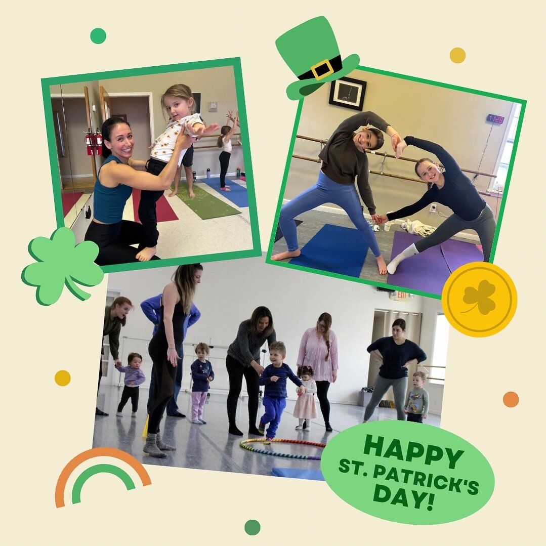 Come spend your morning with us this St. Patrick's Day! 🍀

This Sunday, join us for either Me &amp; My Shadow or Family Yoga - both with themed movements and activities 🌈 

Registration page linked in bio. We hope to see some of you there!