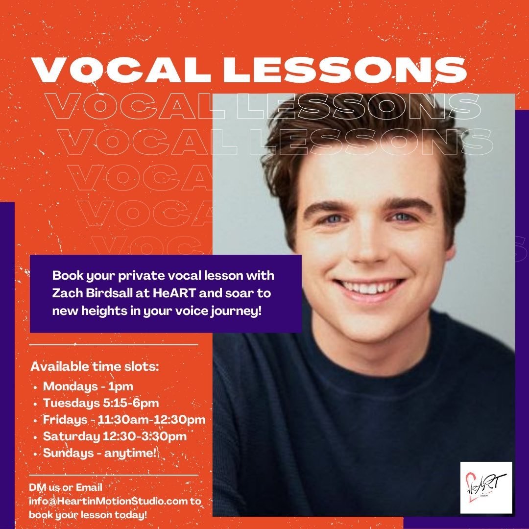 Ready to unleash your inner star 🌟 and hit all the high notes 🎶? HeART in Motion isn't just about dance and theatre&mdash;we&rsquo;ve got a top-tier vocal studio too! 🎤 This year, we&rsquo;re thrilled to offer private singing lessons for ALL ages 