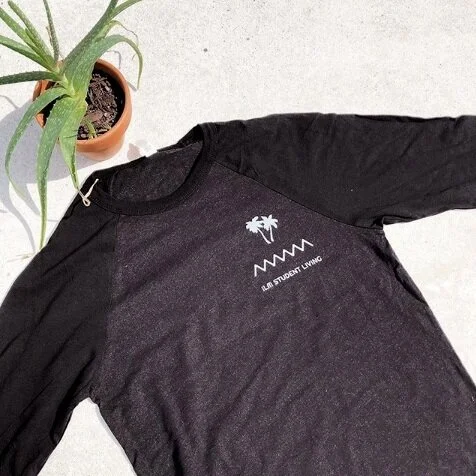 I love a baseball tee! These were really soft and we went with a logo play off of the infamous Fyre Festival. By doing so, people were attracted to it because it was something recently relevant and buzzing.