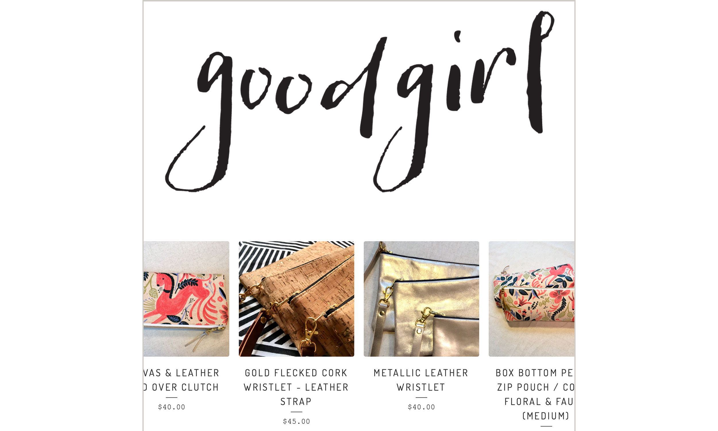 [work] Online Store [Client] Good Girl