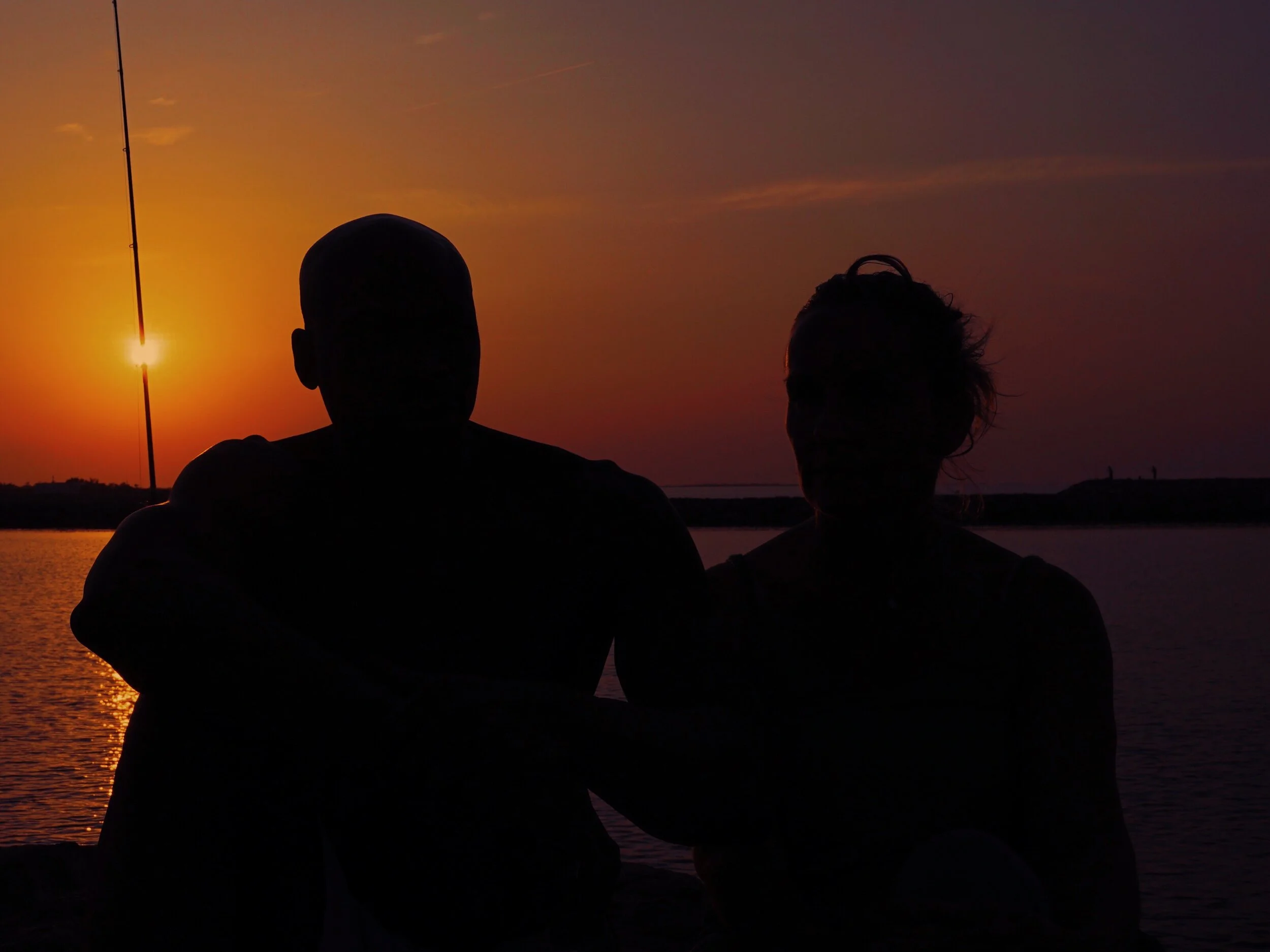 A couple I photographed in Saintes-Maries-de-la-Mer during sunrise