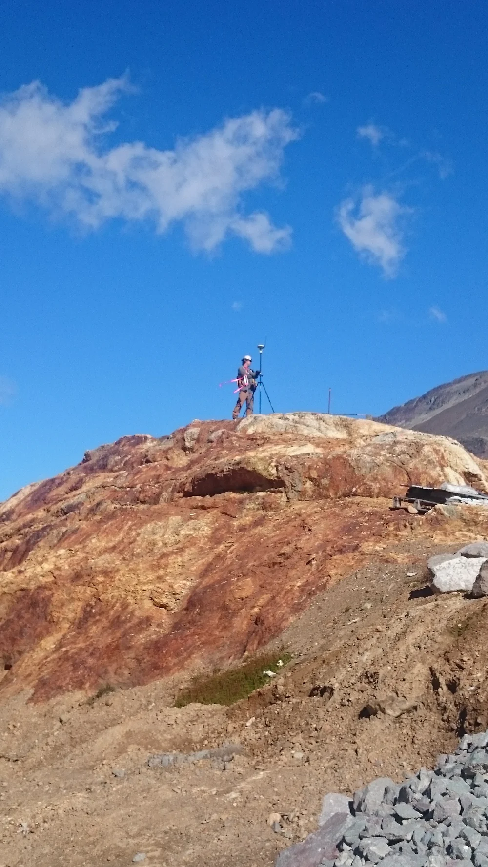 Survey team in field
