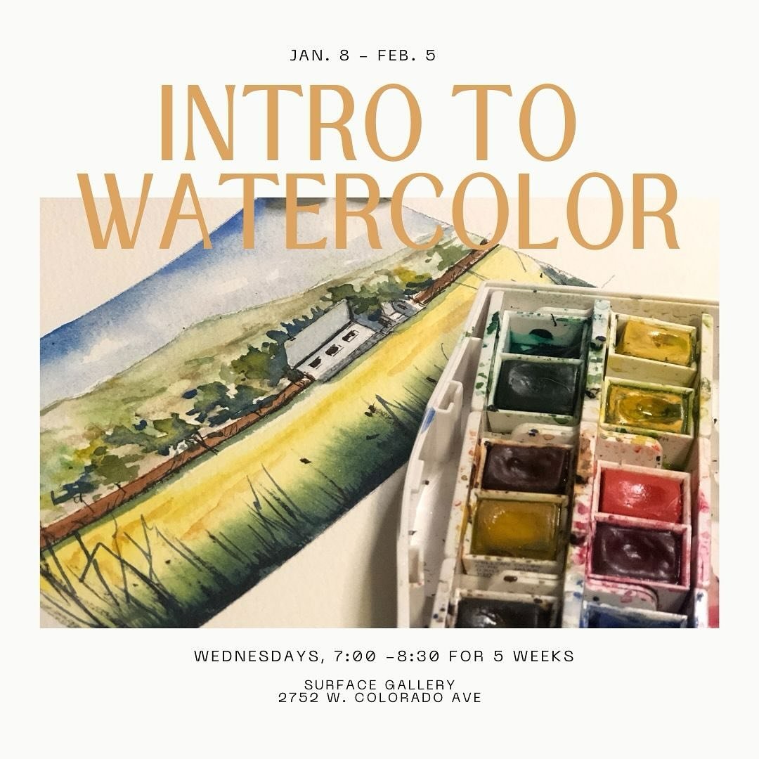 Thinking about what new hobbies/habits you want to have in the new year? Take a step towards making your painting dreams come true! The classes are on sale until the end of November. 

@surfacegallerycos @pikespeakartscouncil @mjbriggs2022 
#watercol