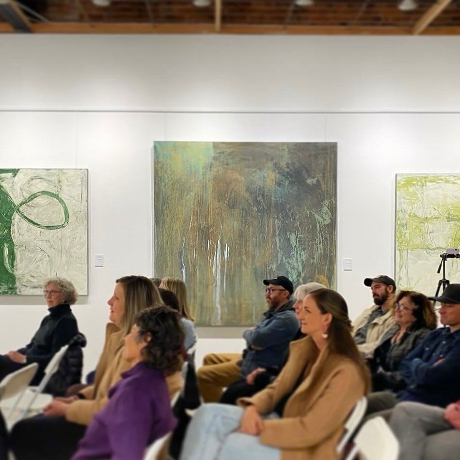 This is your reminder to sit and take in some killer art! @surfacegallerycos @artirado1 

Every time I can make it to Surface Gallery for an artist talk I always leave enlightened. I want to make more time for that in 2025.