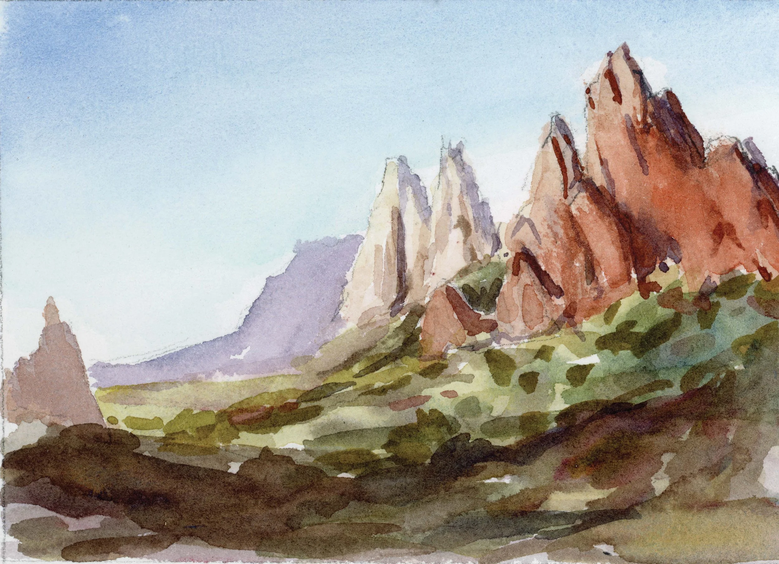Garden of the Gods Morning Glory Print 5" x 7"