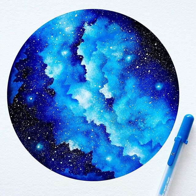 Looking at my most recent posts I seem to be on a blue color kick lately 💙✨ here&rsquo;s that 30 minute galaxy I posted a few days ago, let me know what you think/try it out yourself!