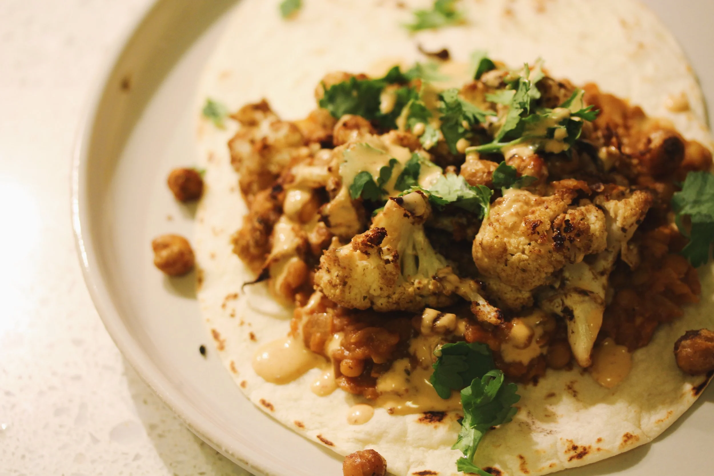 Cauliflower and Lentil Tacos