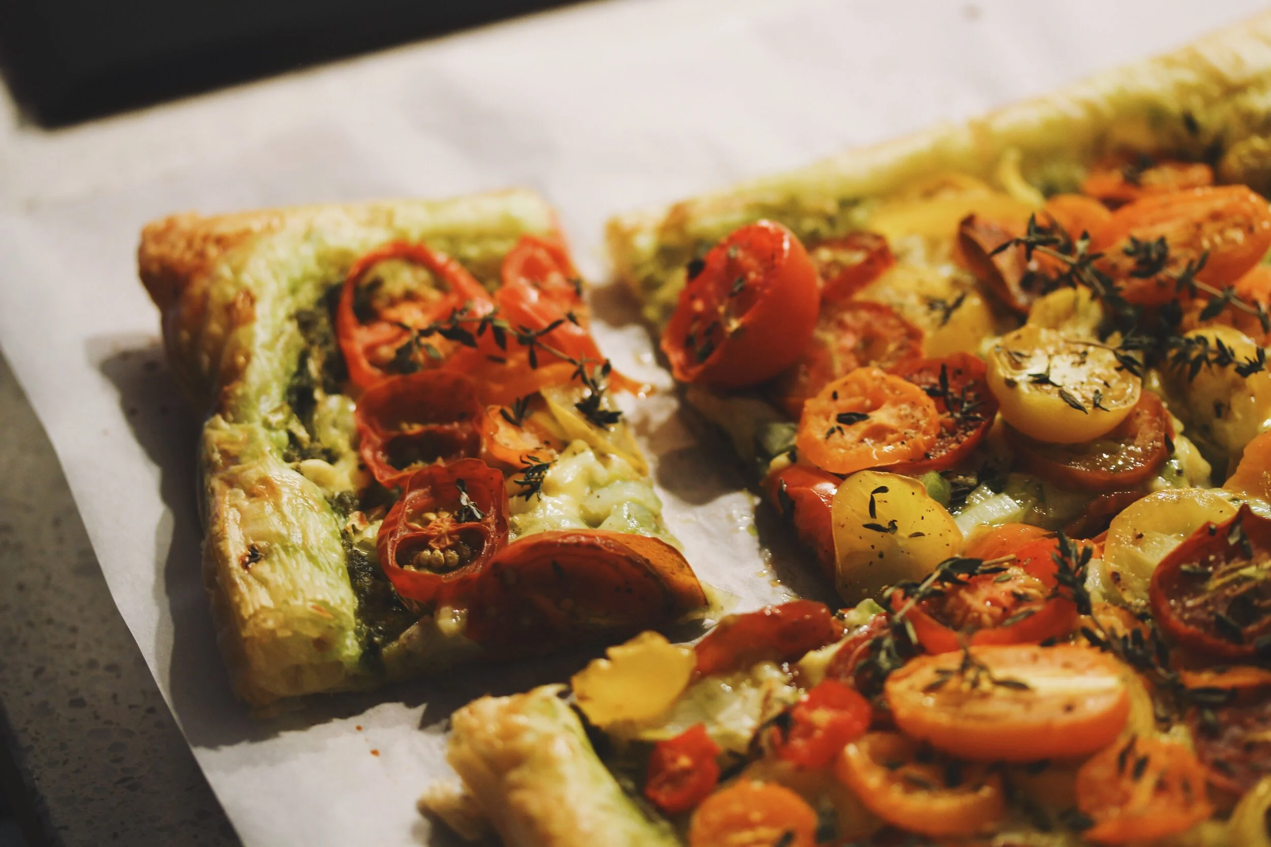 Tomato and Leek Tart