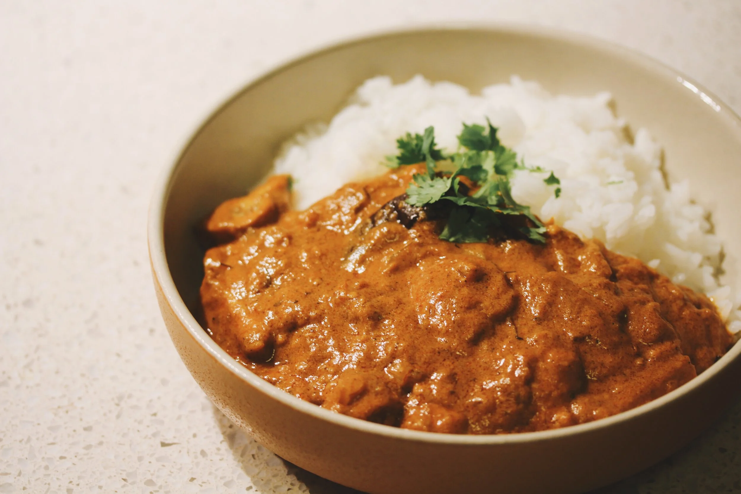 MUSHROOM AND EGGPLANT TIKKA MASALA