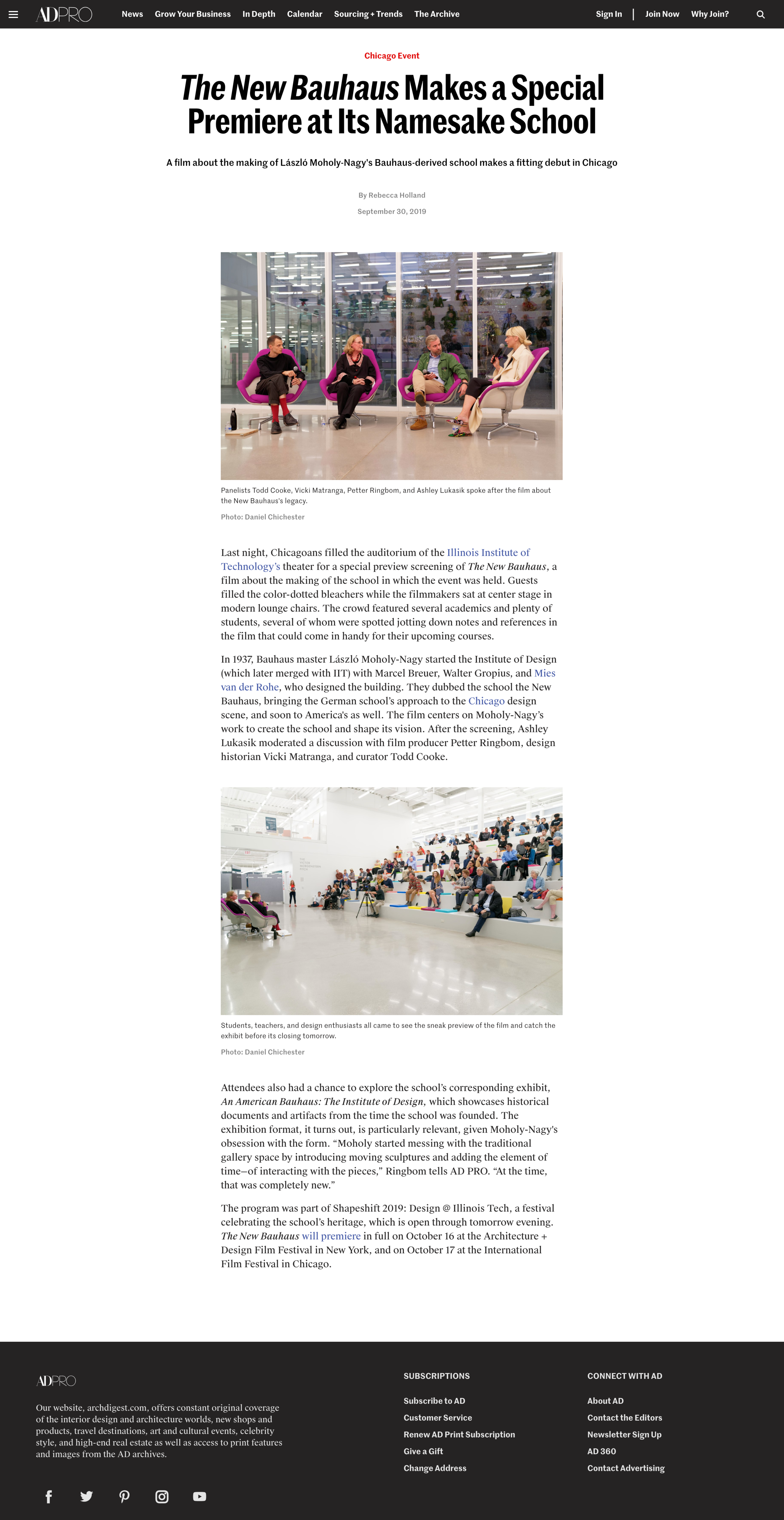 Architectural Digest Feature