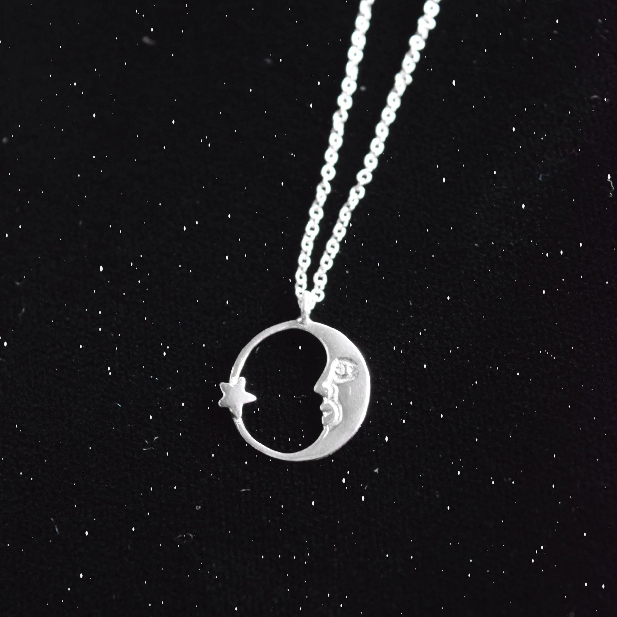 Moon and Stars Necklace
