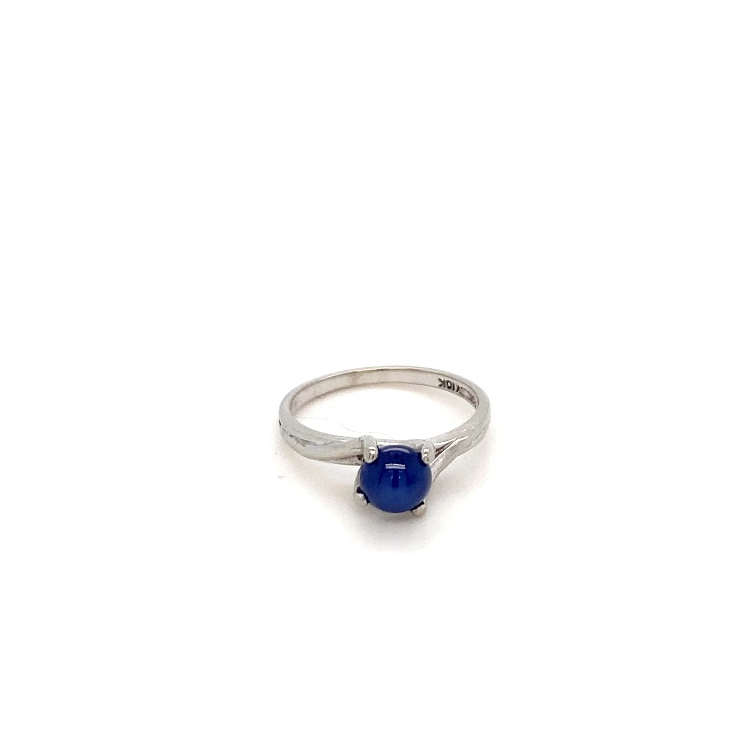 Vintage White Gold Blue Linde Star Sapphire Ring — The Watchmaker's Daughter
