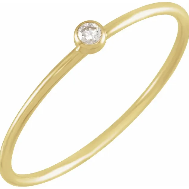 Dainty Diamond Stacking Ring