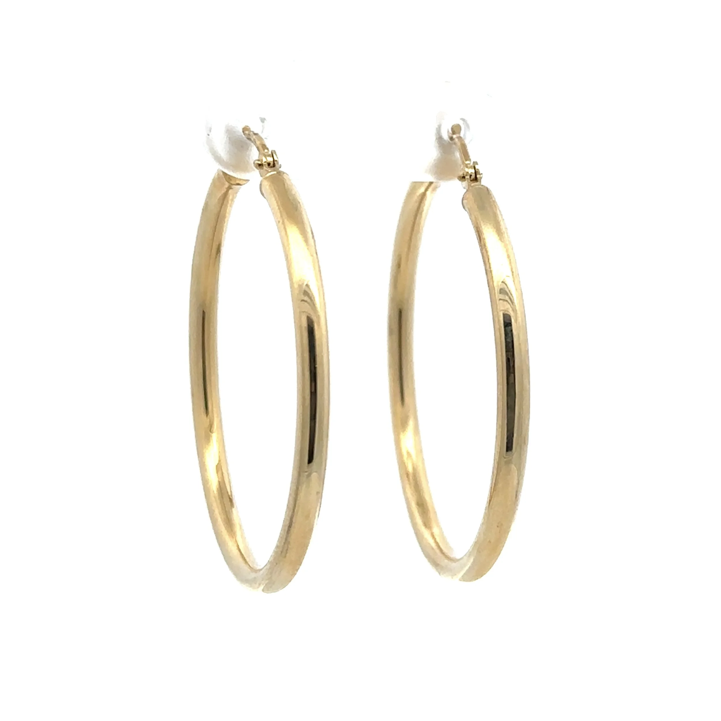 Large 14 Kt. Yellow Gold Hoops
