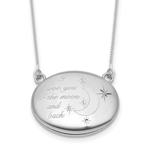 "Love you to the moon and back" Locket