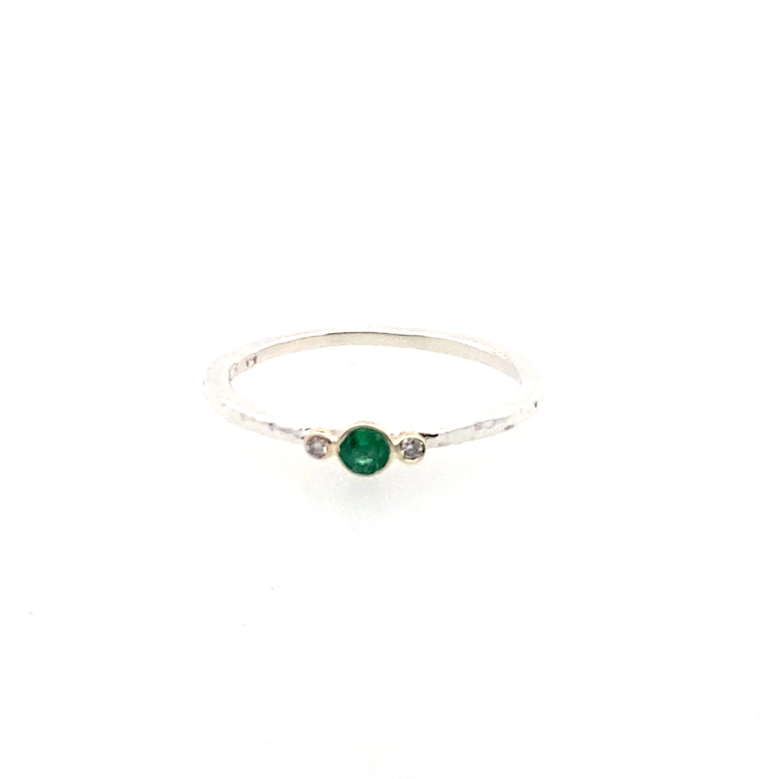 Handmade Emerald and Diamond Ring