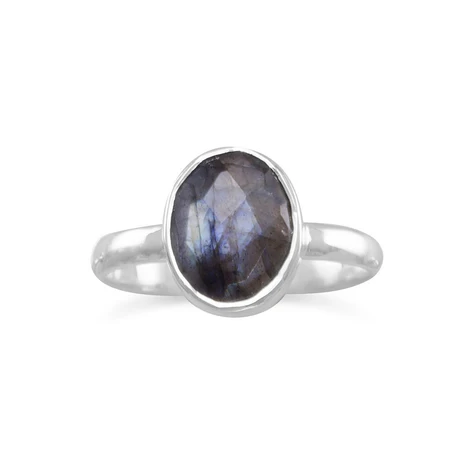 Sterling Silver Labradorite Ring