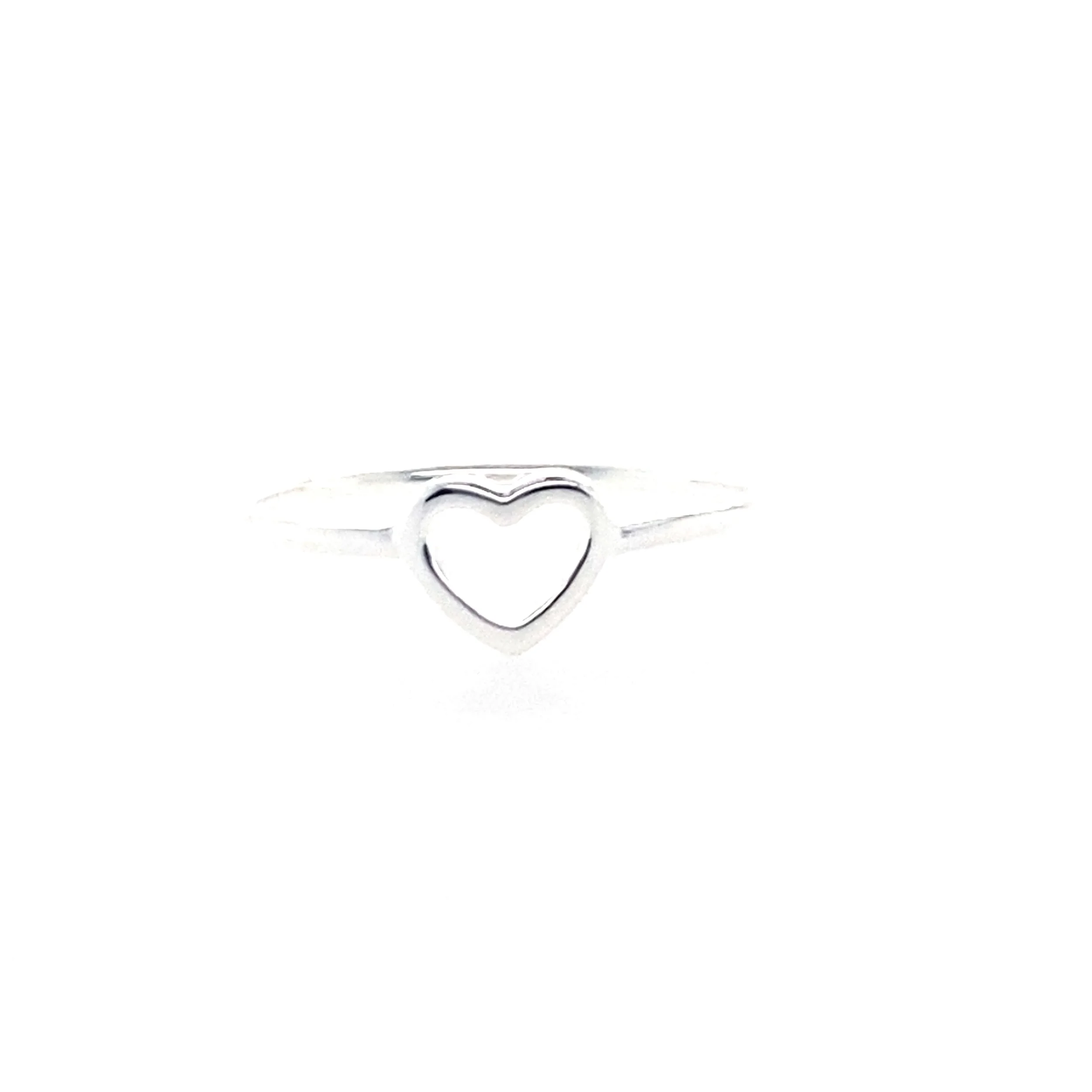 Sterling Open Heart Ring
