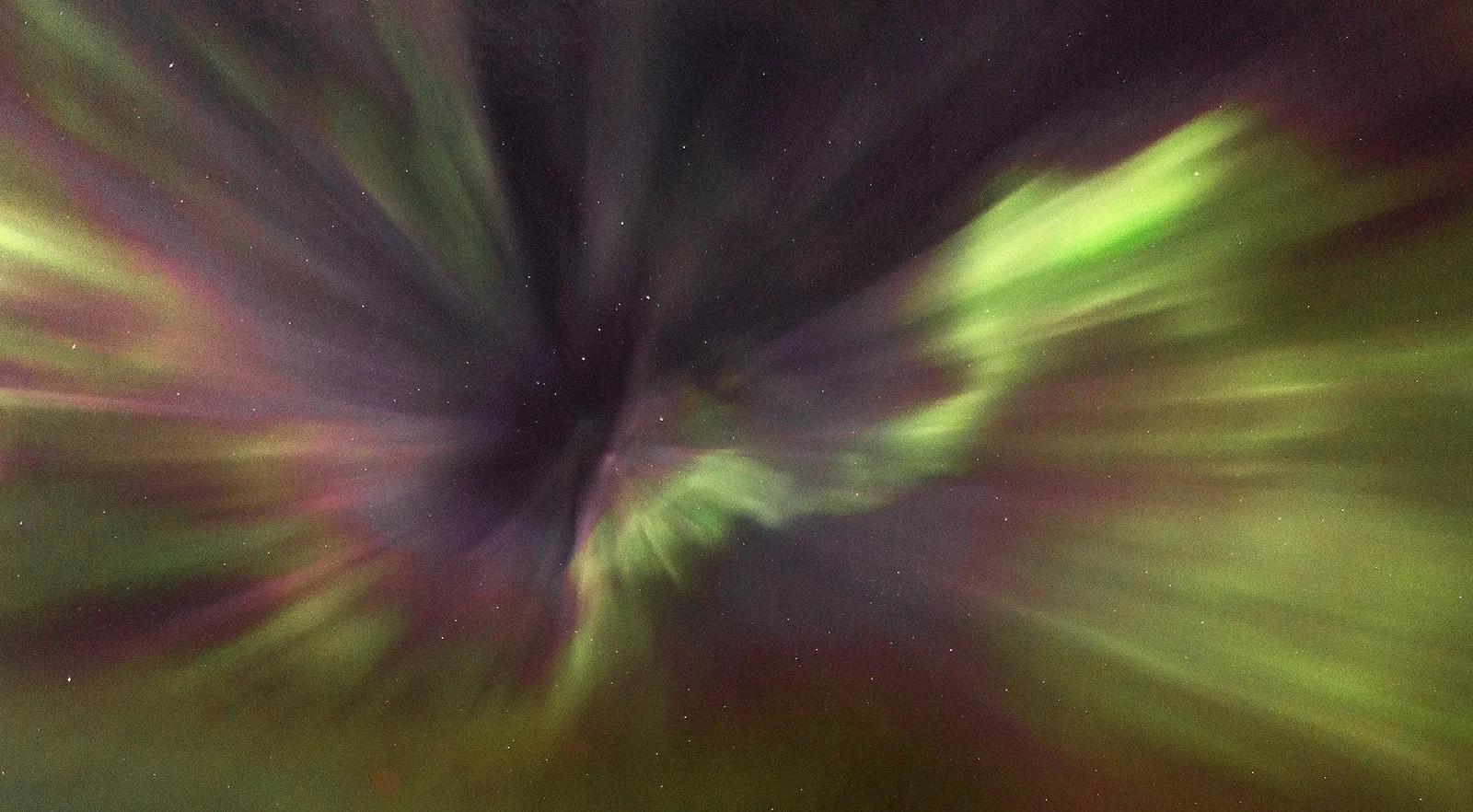 Northern Lights — the corona, when the Aurora is directly above you.