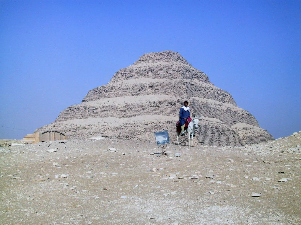 The stepped Pyramid of Djoser at Saqqara