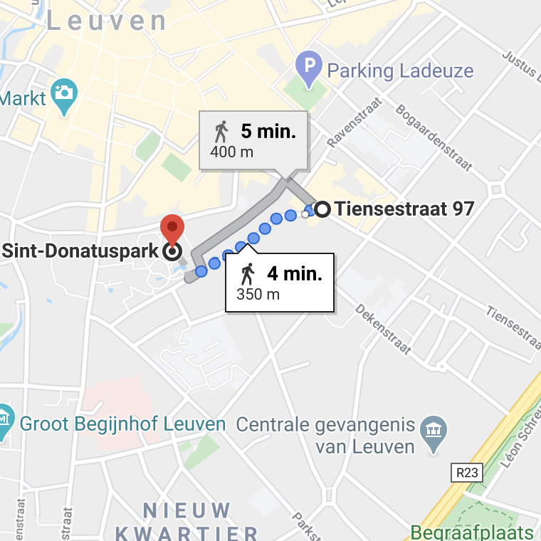 Je tuin op 400 meter.