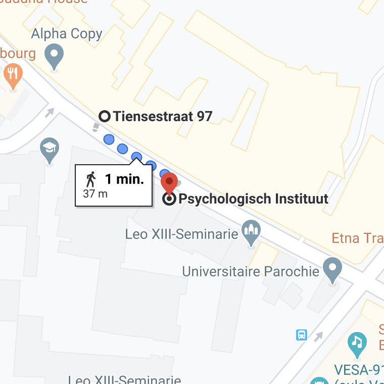 Psychologie aan de overkant van de straat.