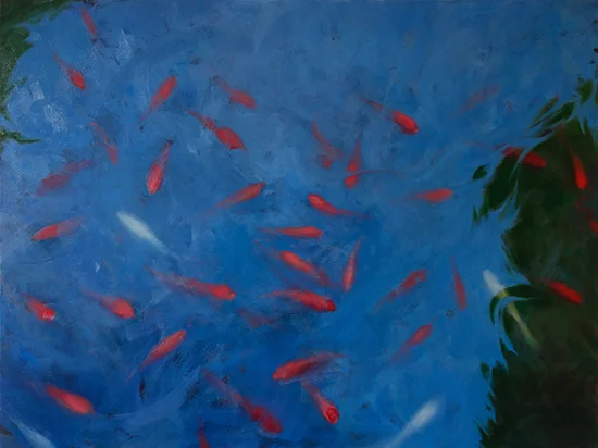 THE FISH OF ALCAZAR III oil on canvas 30” x 40” 2017