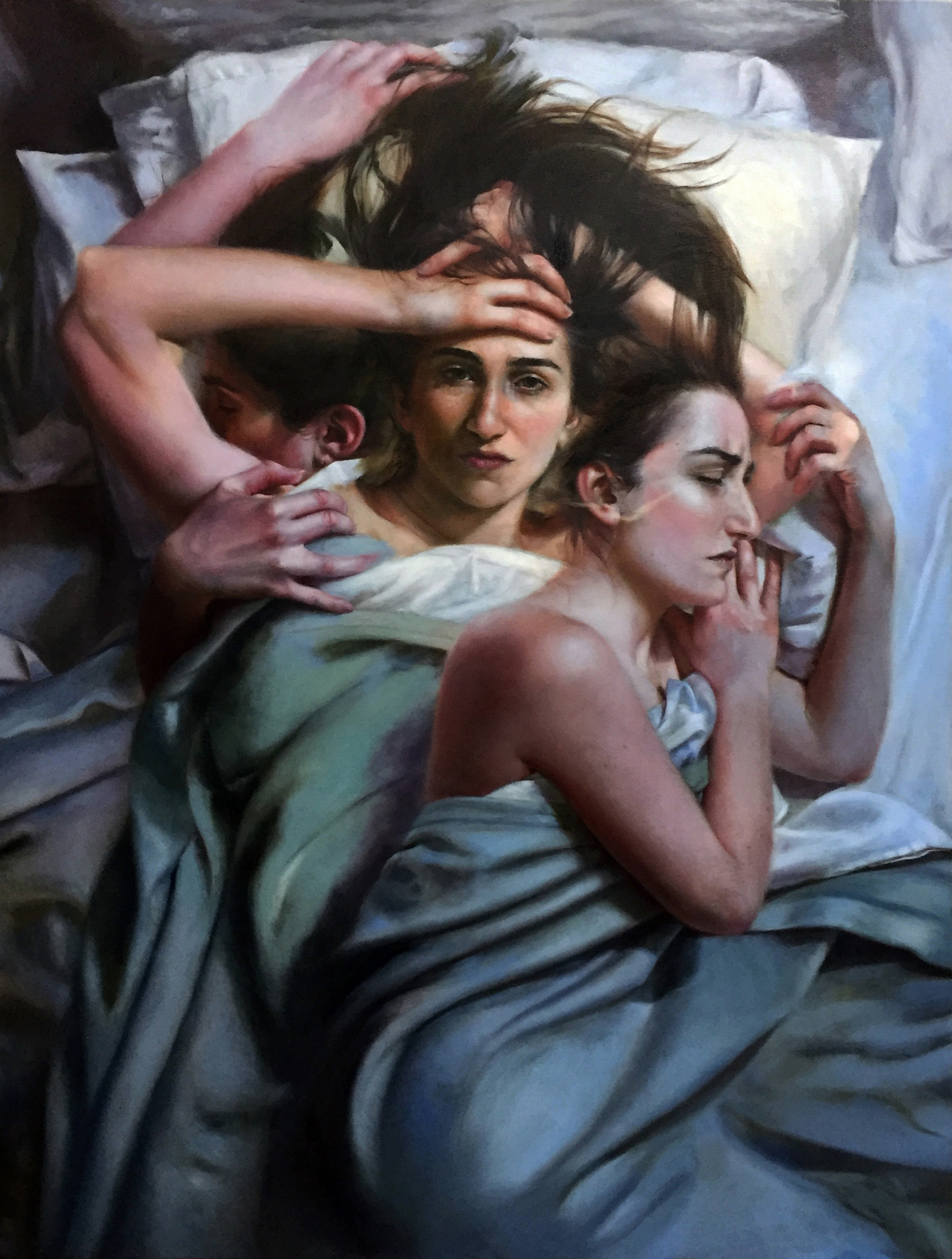 A RITUAL DOOMED TO REPEAT ITSELF oil on canvas 40” x 30” 2016