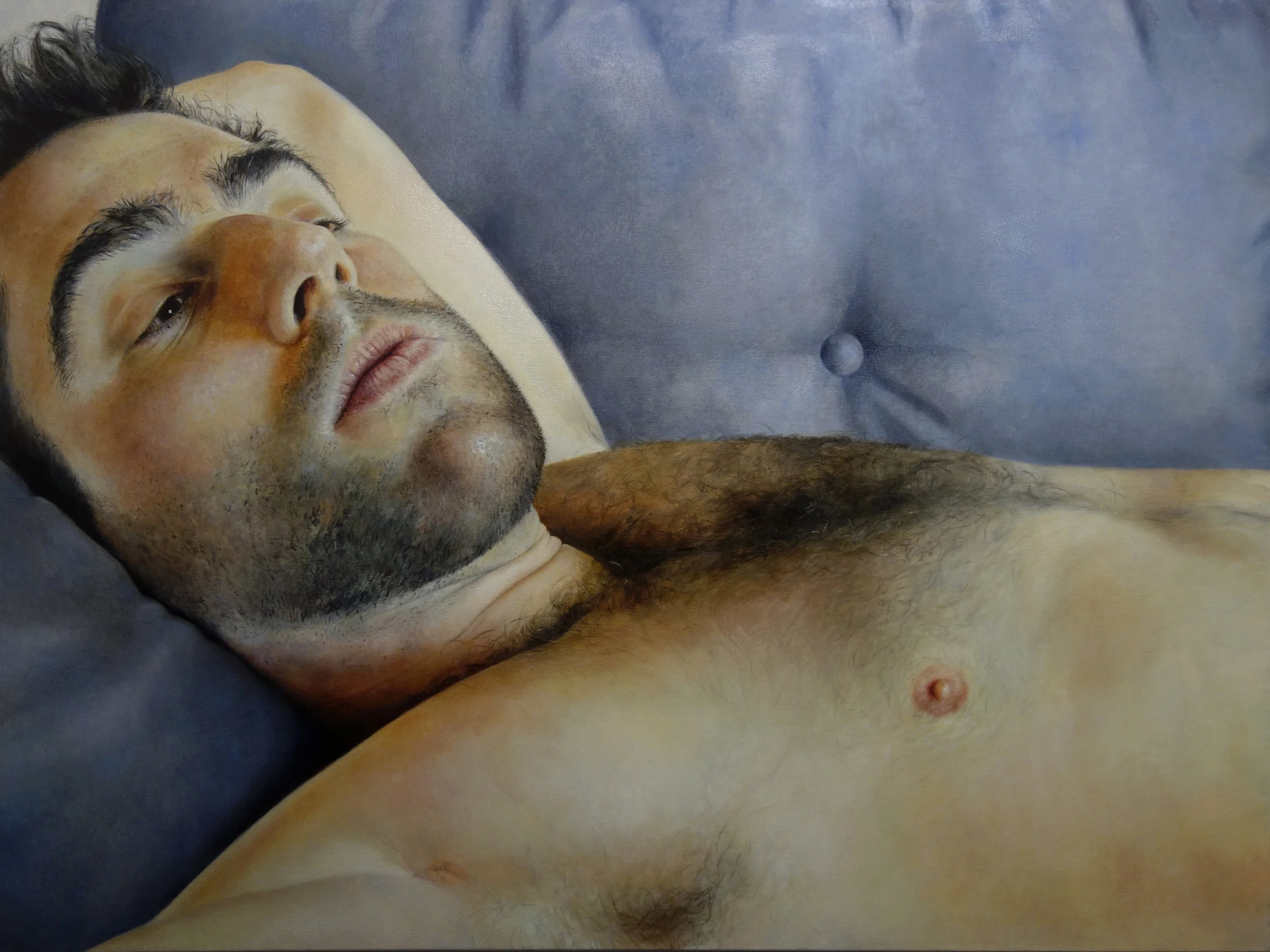 JARED ON MY COUCH oil on canvas 30” x 40” 2015